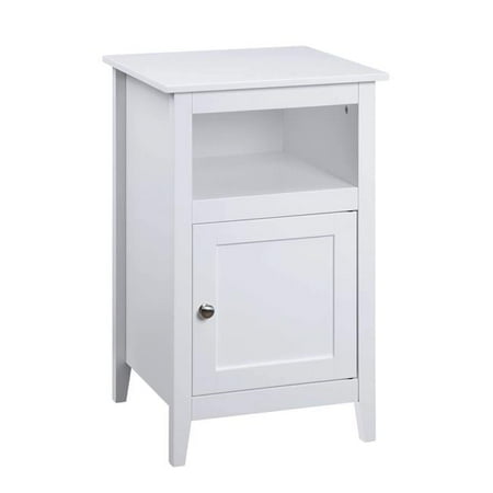 15.75 x15.75 x 26 in. Designs2Go Storage Cabinet End Table with Shelf, White