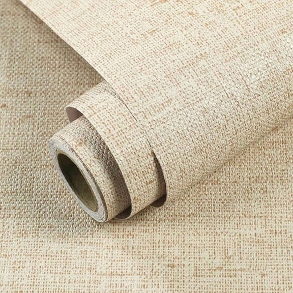 15.75x590.6 Beige Grasscloth Wallpaper Peel And Stick Removable Textured Wall Paper Self Adhesive Contact Paper Faux Linen Cabinets Drawers Bookshelves Thickened Waterproof Shelf Vinyl Roll