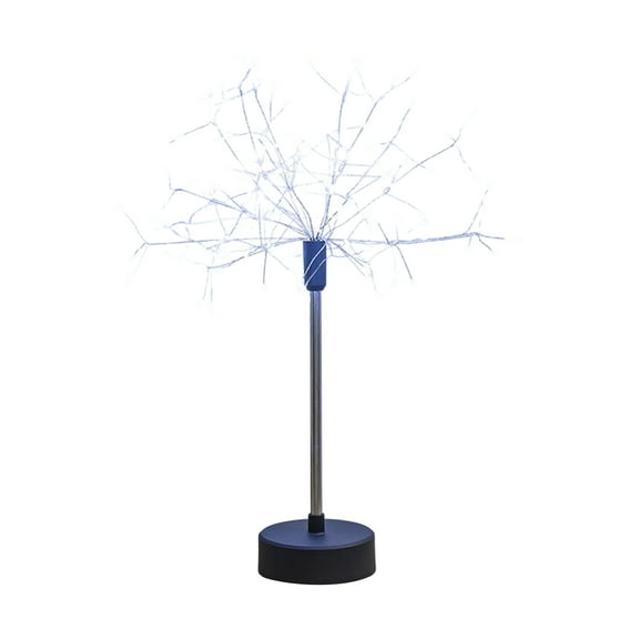 15.75Inch Firework Glow Table Lamp - Dandelion Shaped Decorative Night Light, Creates Gentle Sparkling Ambiance, USB/Battery Dual-Powered Bedside Lamp for Bedroom & Home Decor(Battery Not Include)