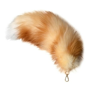 15.75inch Fox Tail, Animal Tail, Fluffy Faux Fur Tail, Realistic Fox Tail, Keychain, Decorative Furry TailPerfect for Handbags, Backpacks, and Cosplay
