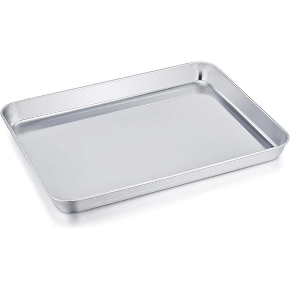 15.75x11.8In Baking Sheet,Stainless Steel Cookie Baking Pan,Dishwasher Safe,Commercial Grade Sheet Pans for Oven Baking
