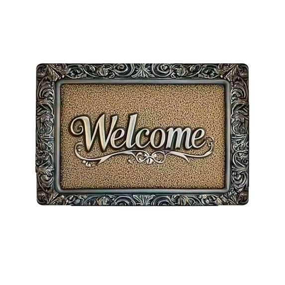 15.75x23.62 Inch Diatomite Entry Door Mat - Super Absorbent Slip-Proof Bathroom Floor Mat, Vintage Style Non-Slip Rug for Kitchen/Hallway