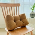 thumbnail image 1 of 15.75x8.66 Inch Office Chair Lumbar Support Cushion, Memory Foam Backrest Pillow for Car Seat, Ergonomic Lower Back Support Pad, Breathable Nylon Spandex Cover, Brown, 1 of 6