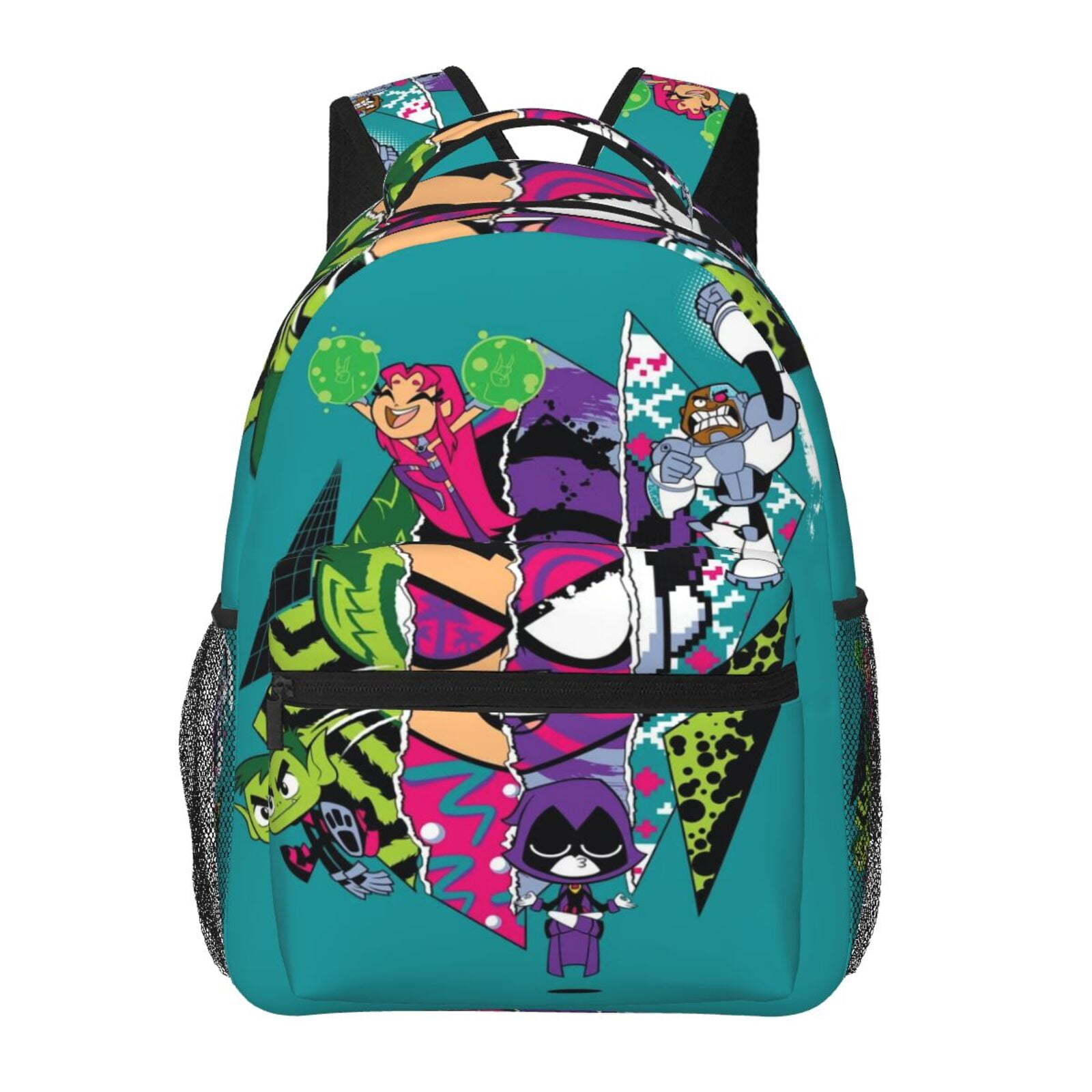 15.7In Titans Go Backpack Lightweight Travel Casual Daypack 3D Printed ...