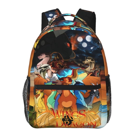 15.7In Wings Of Dragon Fire Backpack With Front Pocket Lightweight ...
