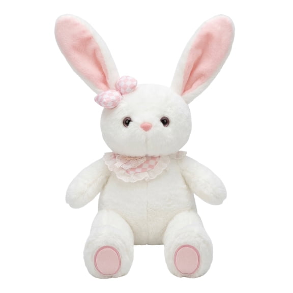 15.7in Large Cute Bunny Plush Toy, Soft Stuffed Rabbit, Long Ear Animal Figure, Decorative Plushie for Home, Cuddly Bunny Doll for Sleeping, Soft Gift