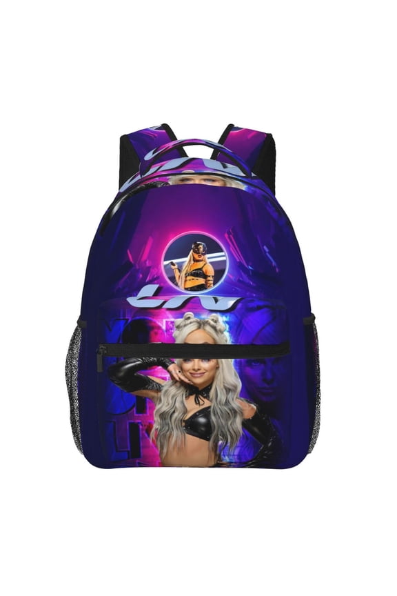 15.7in Liv Wres-Tler Mor-,ga Backpacks Cute Laptop bag Cartoon Bags Bookbag Daypack Outdoor Travel