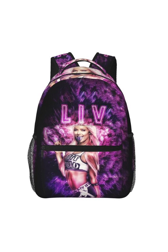 15.7in Liv Wres-Tler Mor-,ga Backpacks Cute Laptop bag Cartoon Bags Bookbag Daypack Outdoor Travel