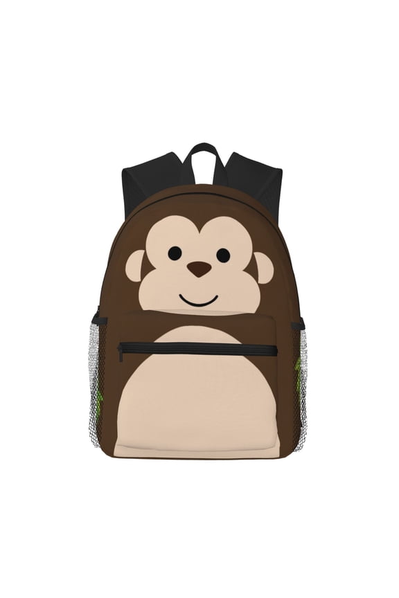 15.7in Monkey Backpacks Cute Cartoon Bags School Bookbag Daypack Outdoor Travel