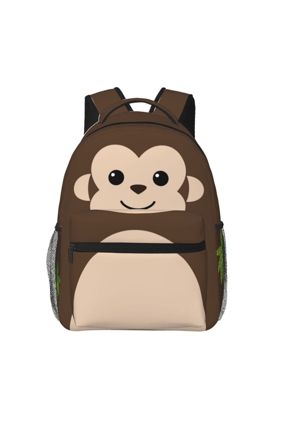 15.7in Monkey Backpacks Cute Laptop bag Cartoon Bags Bookbag Daypack Outdoor Travel