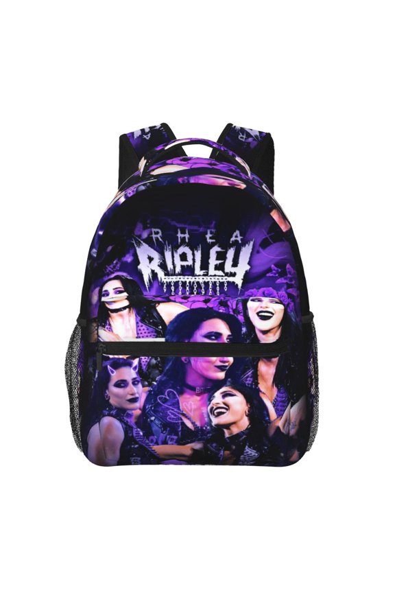 15.7in Rhea Wres-Tler Riple Backpacks Cute Laptop bag Cartoon Bags Bookbag Daypack Outdoor Travel
