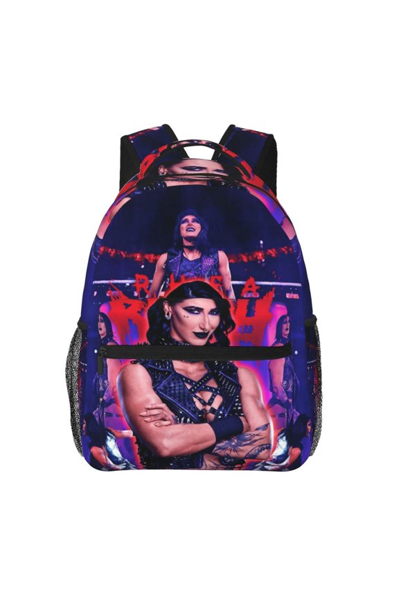 15.7in Rhea Wres-Tler Riple Backpacks Cute Laptop bag Cartoon Bags Bookbag Daypack Outdoor Travel