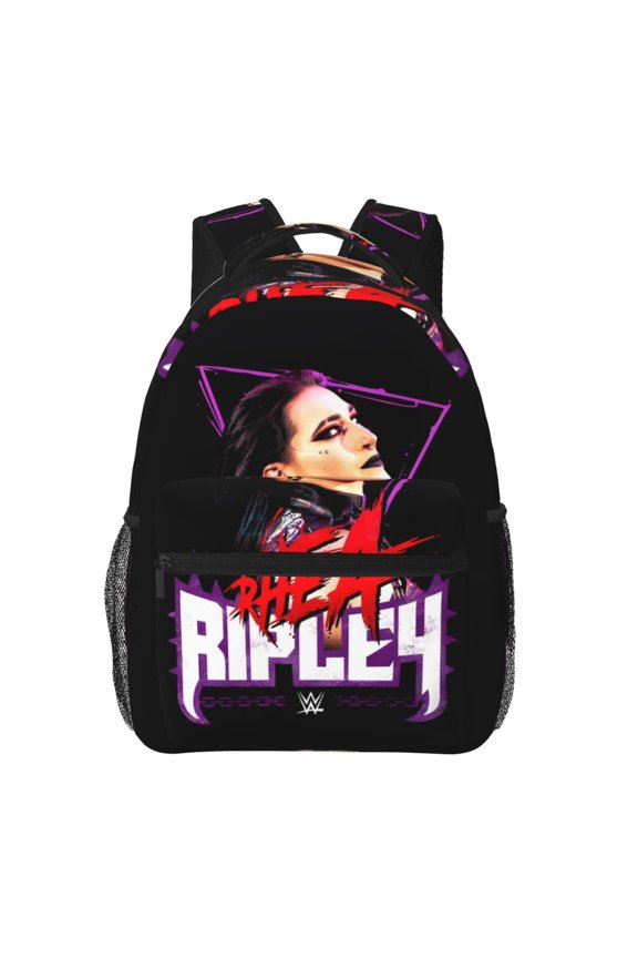 15.7in Rhea Wres-Tler Riple Backpacks Cute Laptop bag Cartoon Bags Bookbag Daypack Outdoor Travel
