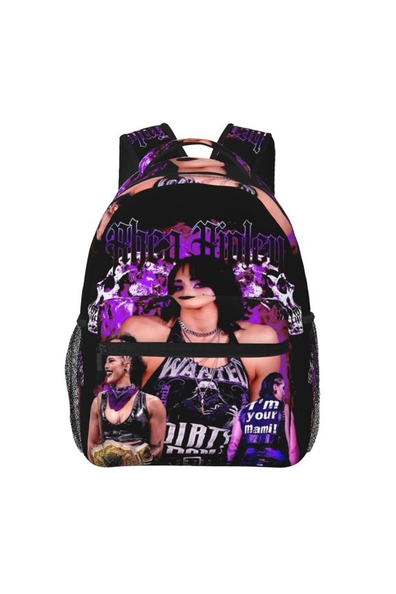 15.7in Rhea Wres-Tler Riple Backpacks Cute Laptop bag Cartoon Bags Bookbag Daypack Outdoor Travel