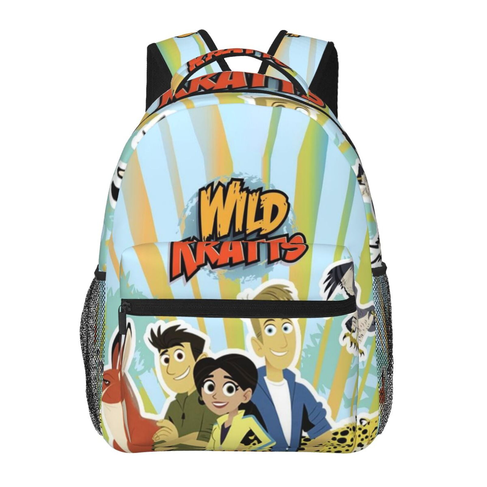 バッグ Kartoon Animated Cartoon Backpack - Black - Saffiano Vegan Leather