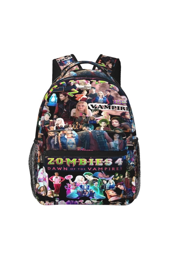 15.7in Zombio Character Backpacks Cute Laptop bag Cartoon Bags Bookbag Daypack Outdoor Travel