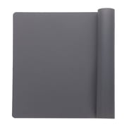 15.7x11.8 inch Silicone Table Mat, Silicone Mat for Crafts, Heat Resistant Baking Mat, Reusable Craft Mats to Protect Table, Grey