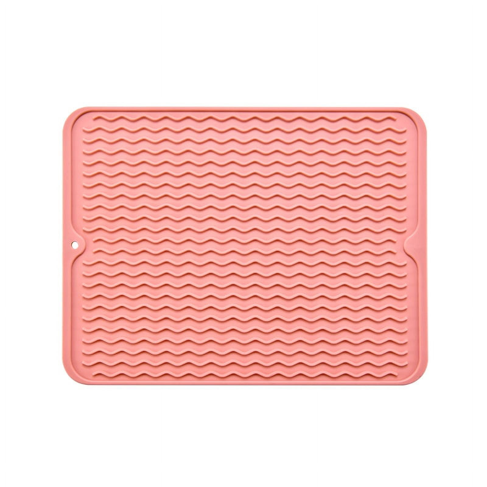 15.7x11.8in Silicone Trivet Mat for Hot Pan and Pot Hot Pads Counter Heat  Resistant Table Dish Drying Mat or Placemats,Blue 