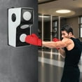 thumbnail image 1 of 15.7x11.8x27.5in Wall Mount Punching Bag, Space-Saving Boxing Training Equipment for Hooks, Uppercuts & More Durable PU, EVA, Steel Design for Home Gym（White and Black）, 1 of 19