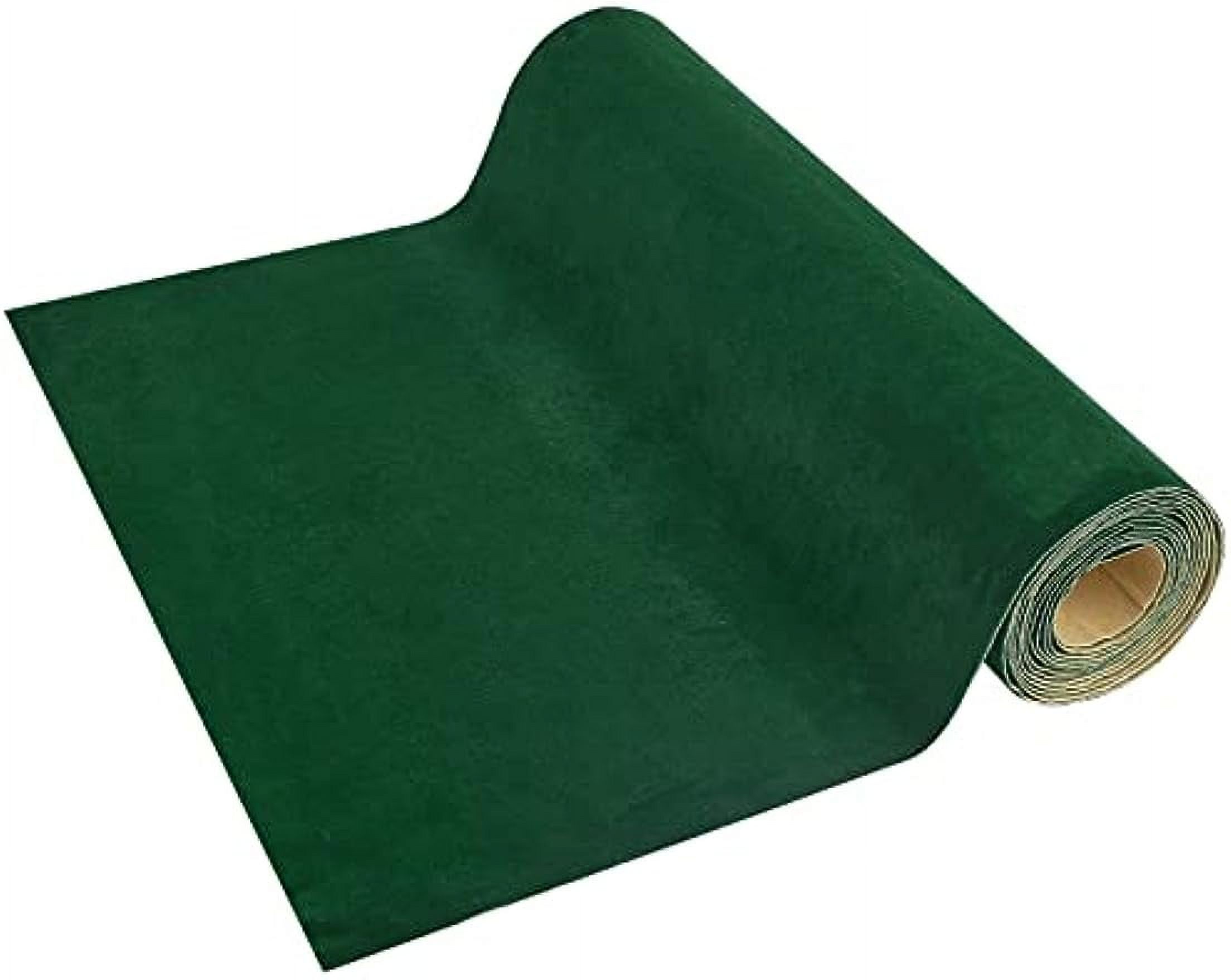 15.7x118inch Dark Green Self Adhesive Velvet Flocking Sheet Velvet Fabric  Drawer Liner for Jewelry Decoration 