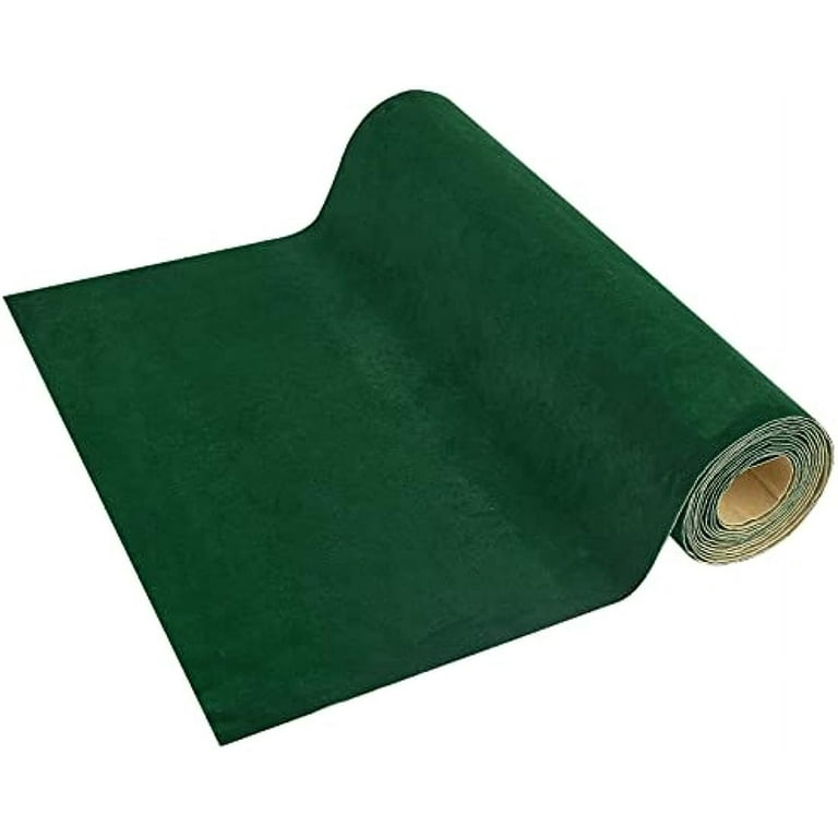 15.7x118inch Dark Green Self Adhesive Velvet Flocking Sheet Velvet