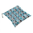 thumbnail image 1 of 15.7x15.7 Inch Square Seat Cushion, Soft Patio Chair Pad with Straps, Polyester Home & Office Cushion, 1 of 2