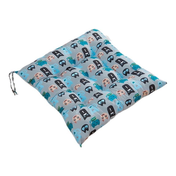15.7x15.7 Inch Square Seat Cushion, Soft Patio Chair Pad with Straps, Polyester Home & Office Cushion