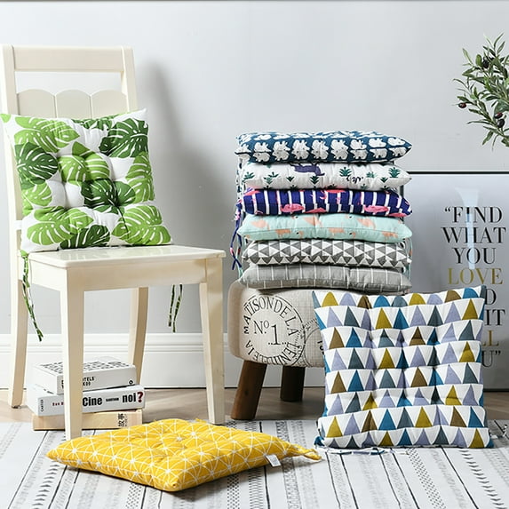 15.7x15.87 inch Square Chair Pad Seat Cushion,with Ties Non-slip,Superior Comfort & Softness,Indoor Outdoor Sofa Chair Pads Cushion Pillow Pads for Garden Home Kitchen Office Car