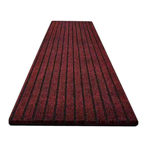 15.7x23.6 in Large Area Household Rug for Entry Door and Kitchen - Anti-Slip Floor Mat for Home and Hotel Use (Red)
