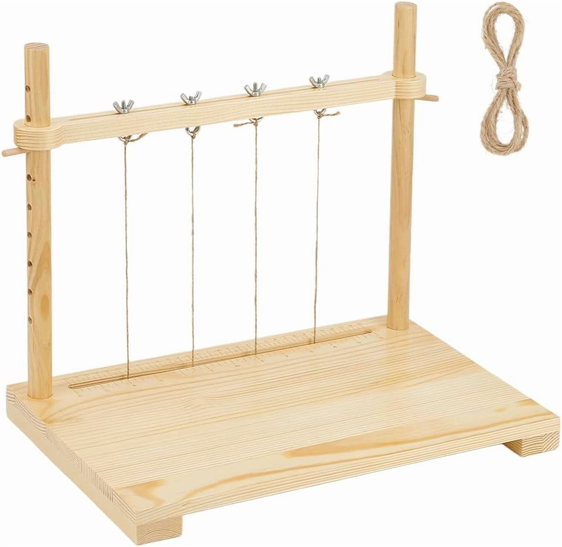15.7x9.4inch Bookbinding Sewing Frame Set Hand DIY Book Binding Tools with Hemp Rope