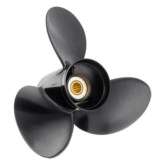 15.8 in. Dia. x 15 in. Pitch x 19-Spline Right Hand 8611-158-15 Amita 3 Aluminum 3-Blade Propeller