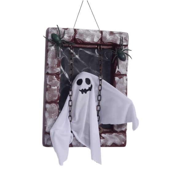 15.8 inch Halloween Animated Tombstone Prop, Light-Up Sound-Activated Electric Graveyard Decor, Spooky Scene Decoration for Festival Party Display, Battery Not Included