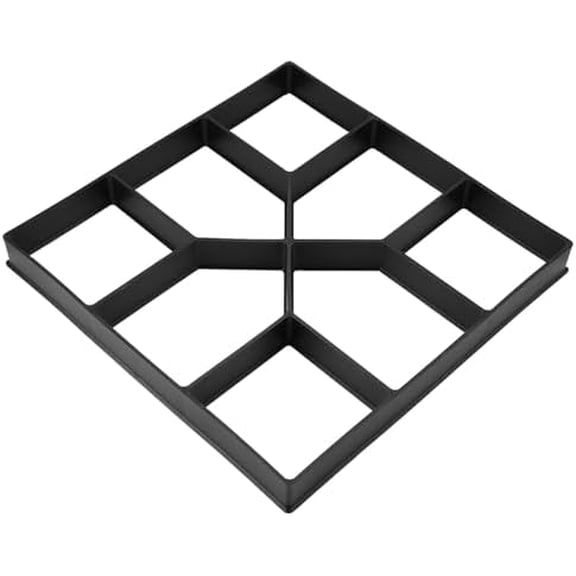 15.8X15.8In Walk Maker Reusable Concrete Maker, Paer Maker Mold Pathmate Stone Stepping Stone Paver, Betonform for Garden Yard Lawn Pavement, Garden Lawn Paver Walk$$Garden &