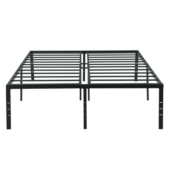 15.9 inch Queen Bed Frame, Heavy Duty Metal Platform Bed, Easy Assembly,Black