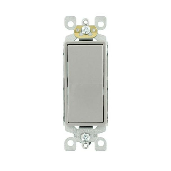 15 A 120 V Gray Decora Quiet Switch Rocker Switch