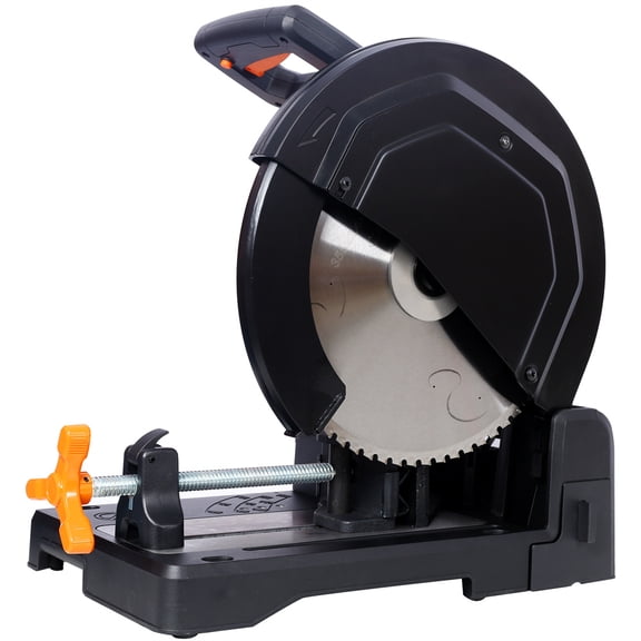 15-Amp Heavy Duty 14 Inch Metal Cutting Chop Saw W/ 14 Inch Carbide-Tipped Blade Premium Multi-Material Cut-Off Chop Saw with Carbide-Tipped Metal-Cutting Saw Blade