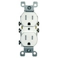 thumbnail image 1 of 15 Amp White Weather Resistant Duplex Receptacle, 1 of 1