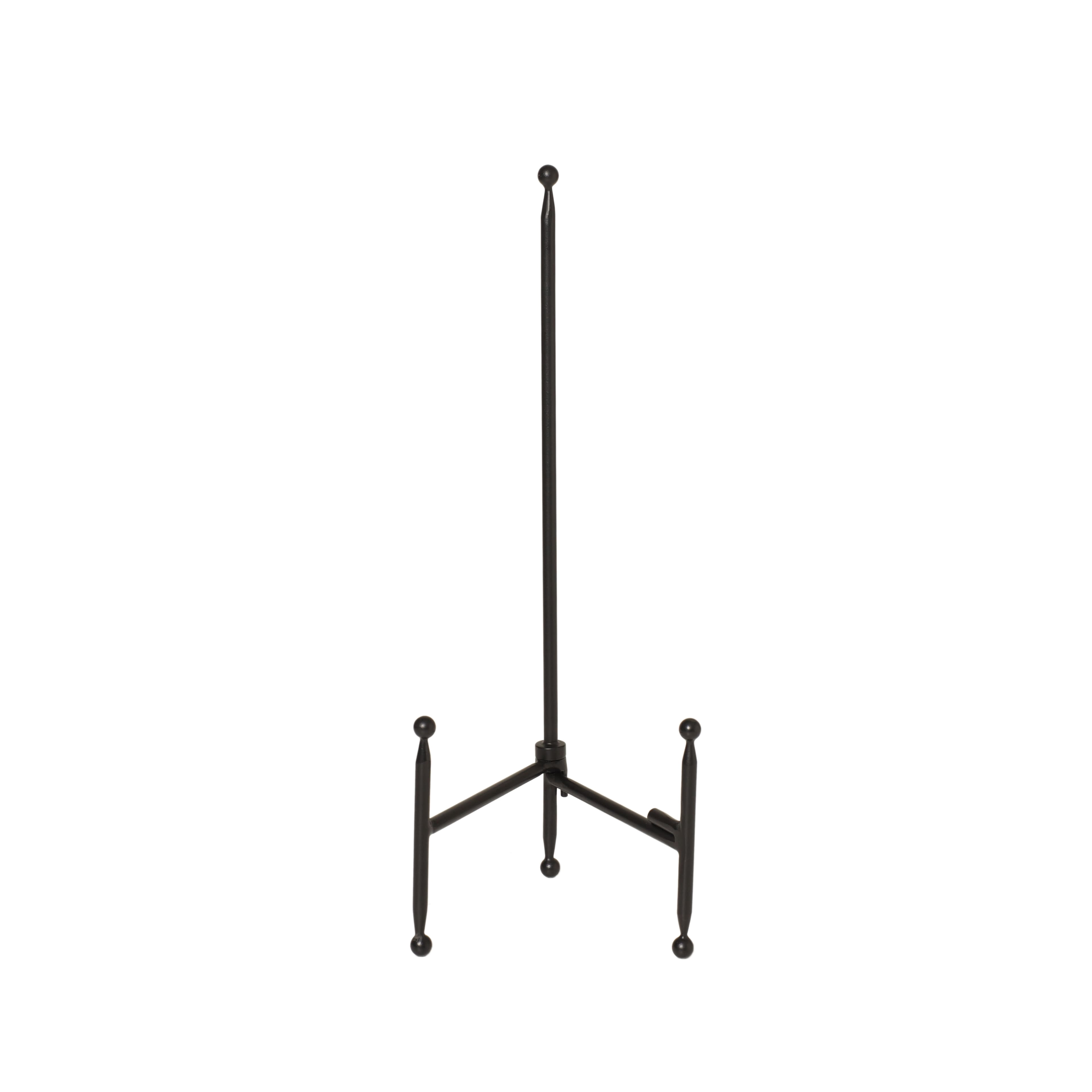 15" Black Steel Tabletop Easel by Studio Decor - Decorative Stand for Pictures - Frames - Books - Cards - Plates - 1 Pack