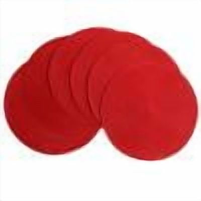 15" Braid Round Red Round Placemats Set of 6 Braided Cotton Polyester 15 inch Washable Place Mats for Dining Tables Christmas Non-Slip Table Mats Home Wedding Party Table Decor(Red,15x15")
