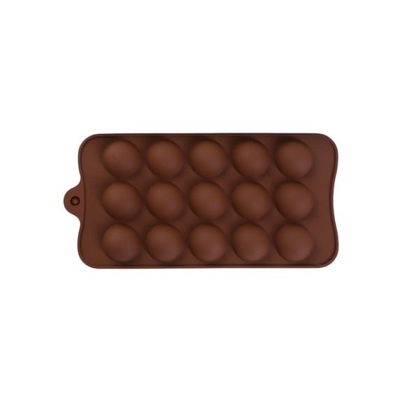 15-Cavity Mini Hemisphere Silicone Ice Cube Trays Chocolate Molds Small Round Candy Molds Baking Tools for Summer Drinks Cocktails Parties and Baking Enthusiasts