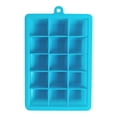 thumbnail image 1 of 15-Cavity Silicone Ice Cube Tray with Leakproof Lid – BPA-Free Food Grade, Stackable Freezer Storage for Home/Parties, Dishwasher Safe & Multi-Use (Ice, Pudding, Chocolate) Light blue, 1 of 1