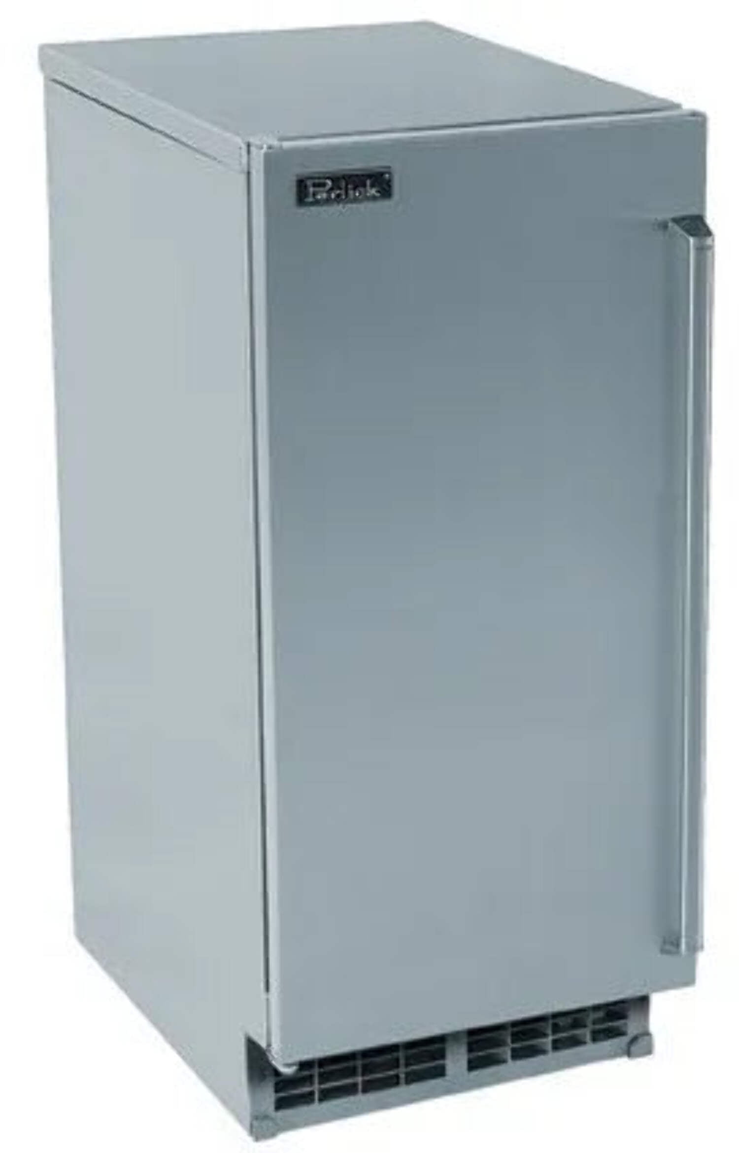 15" Clear Ice Maker, 27 lb. Storage, 55 lbs. Production/24 Hours, Front Vented, Forced Air, Custom Panel