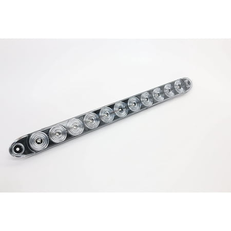 15" Clear Red Multi-function Stop Turn Tail Marker Trailer Light LED Waterproof