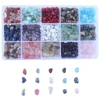 Bracelet Making Kit Beads Bulk - 600Pcs Color Volcanic Gemstone Lava Rock  Beads Bulk Chakra Beads Spacer Beads with Crystal String