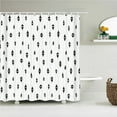 thumbnail image 1 of 15 Color Geometric Stripes Fabric Shower Curtains Decor Multi-size Bathroom Curtains Waterproof Bathtub Screen for Bathroom, 1 of 5