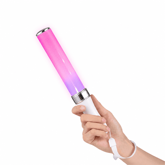 15-Color LED Glow Stick, Multicolor Concert Light Stick with 2 Lighting Modes, Bright Flashing Party Wand for Festivals, Birthdays & Event Celebrations