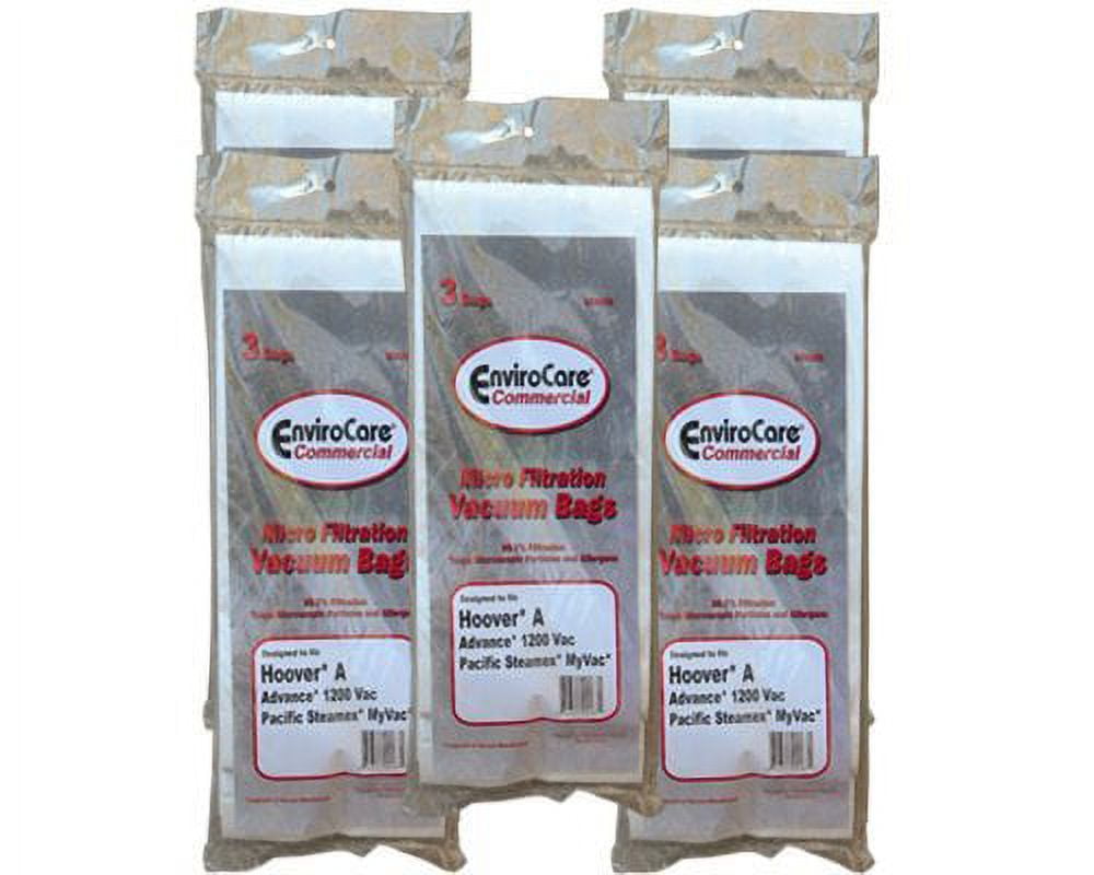 15 Commercial Compatible with Hoover Allergy Vacuum Type a Bags, Convertible, Elite, Legacy, Dec