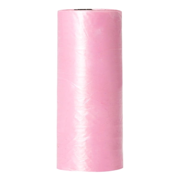 15-Count Pink Pet Waste Bags, Leak-Proof Disposable Dog Poop Bags, Portable Mini Trash Bags for Small Bins, Cars, and Daily Use