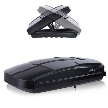 15 Cubic Feet Car Rooftop Cargo Box Carrier Roof Mount Travel Luggage Storage