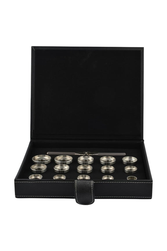 15 DIES WATCH CASE BACK OPENER KIT FOR BREITLING WATCH REMOVAL REPAIR TOOL